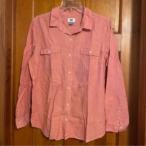 Old Navy Pink Chambray
